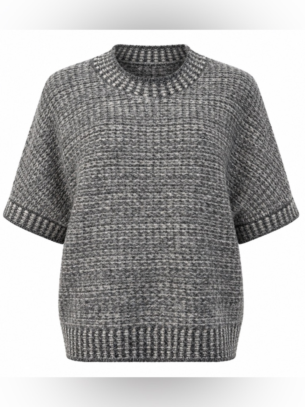 Tribal Jeans Charcoal Textured Knit Sweater large